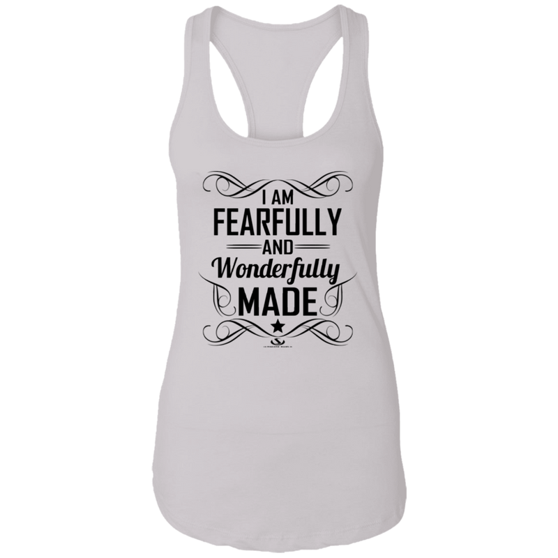 I AM FEARFULLY AND WONDERFULLY MADE  Ladies Ideal Racerback Tank