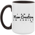 I AM A NEW CREATION IN CHRIST 15oz. Accent Mug