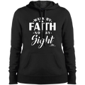 WALK BY FAITH NOT BY SIGHT  Ladies' Pullover Hooded Sweatshirt