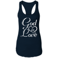 GOD IS LOVE  Ladies Ideal Racerback Tank