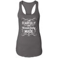 I AM FEARFULLY AND WONDERFULLY MADE  Ladies Ideal Racerback Tank