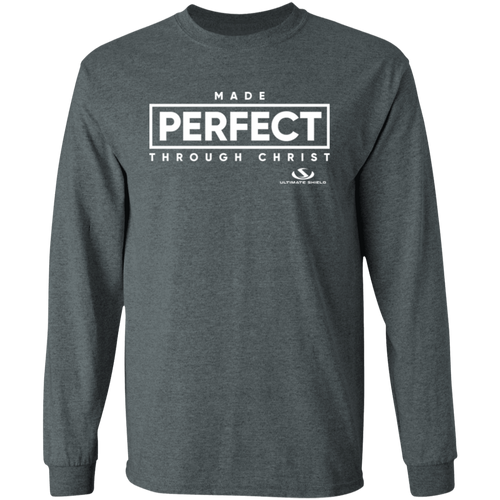 MADE PERFECT THROUGH CHRIST LS T-Shirt 5.3 oz.