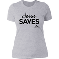 JESUS SAVES Ladies' Boyfriend T-Shirt