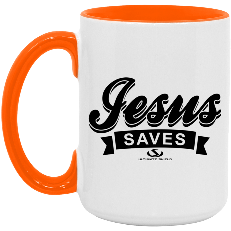 JESUS SAVES 15oz. Accent Mug