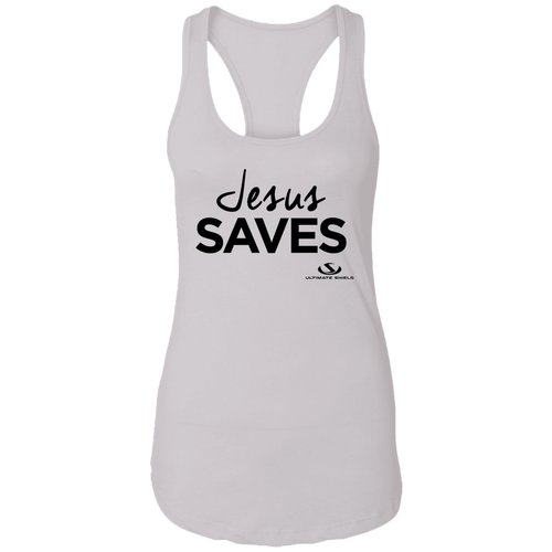 JESUS SAVES Ladies Ideal Racerback Tank