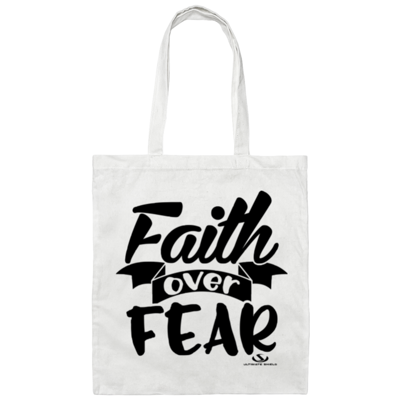 FAITH OVER FEAR Canvas Tote Bag