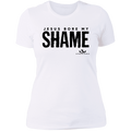 JESUS BORE MY SHAME  Ladies' Boyfriend T-Shirt