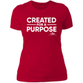 CREATED FOR A PURPOSE  Ladies' Boyfriend T-Shirt