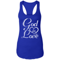 GOD IS LOVE  Ladies Ideal Racerback Tank