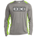 REDEEMED Long Sleeve Heather Colorblock Performance Tee