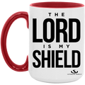 THE LORD IS MY SHIELD 15oz. Accent Mug