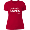 JESUS SAVES  Ladies' Boyfriend T-Shirt