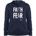 FAITH RENDERED FEAR POWERLESS  Ladies' Pullover Hooded Sweatshirt