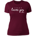 JESUS LOVES YOU Ladies' Boyfriend T-Shirt