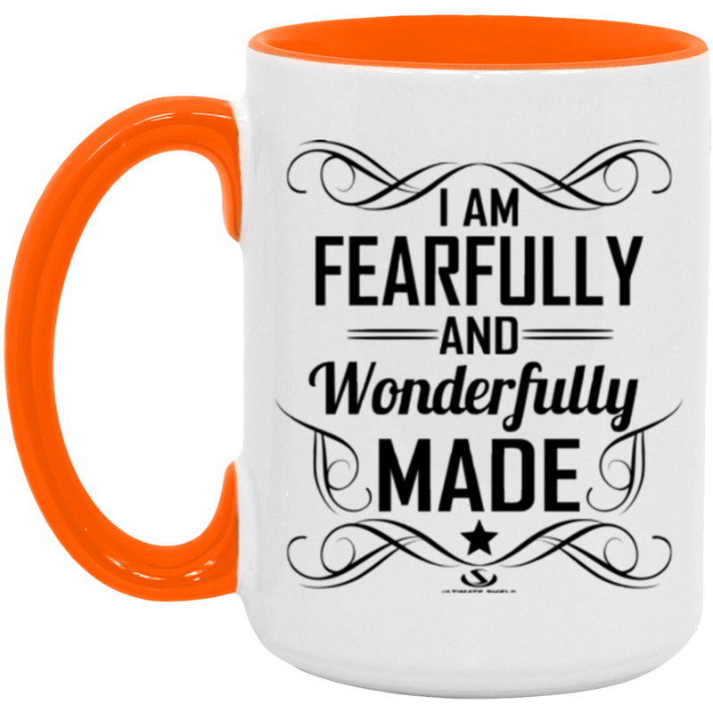 I AM FEARFULLY AND WONDERFULLY MADE 15oz. Accent Mug