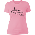 JESUS REIGNS Ladies' Boyfriend T-Shirt