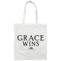 GRACE WINS Canvas Tote Bag