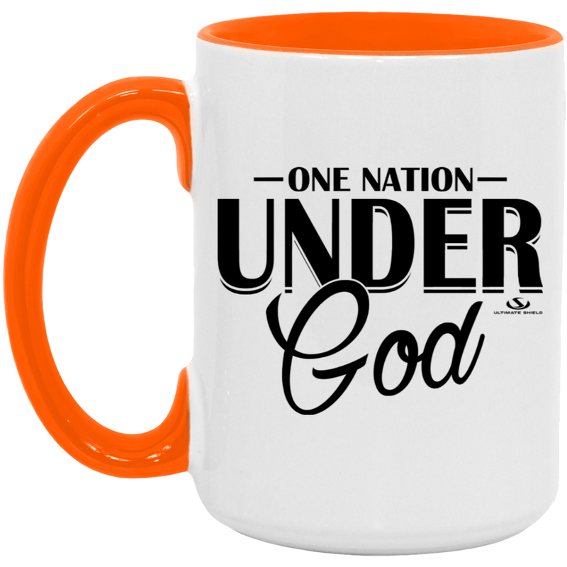 ONE NATION UNDER GOD 15oz. Accent Mug