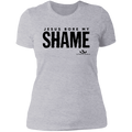 JESUS BORE MY SHAME  Ladies' Boyfriend T-Shirt