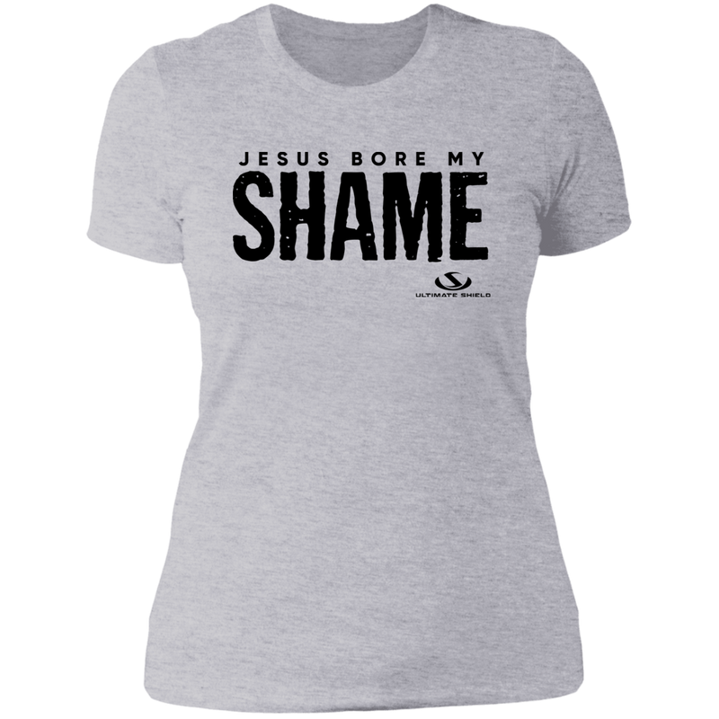 JESUS BORE MY SHAME  Ladies' Boyfriend T-Shirt