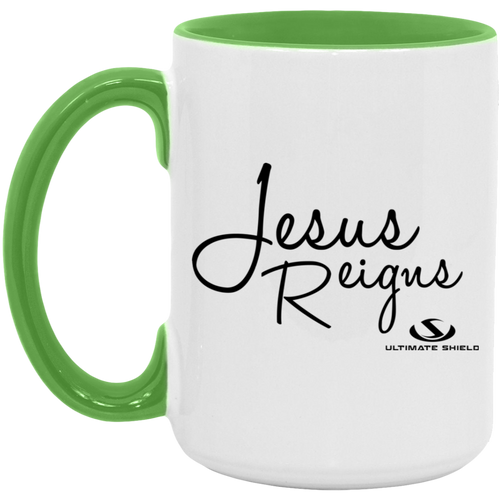 JESUS REIGNS 15oz. Accent Mug