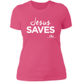 JESUS SAVES  Ladies' Boyfriend T-Shirt