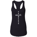 FEARFULLY / BRAVE  Ladies Ideal Racerback Tank