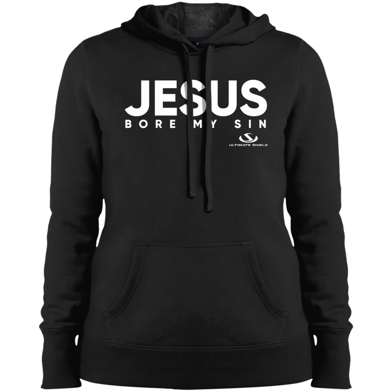 JESUS BORE MY SIN Ladies' Pullover Hooded Sweatshirt