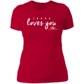 JESUS LOVES YOU Ladies' Boyfriend T-Shirt