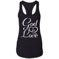 GOD IS LOVE  Ladies Ideal Racerback Tank