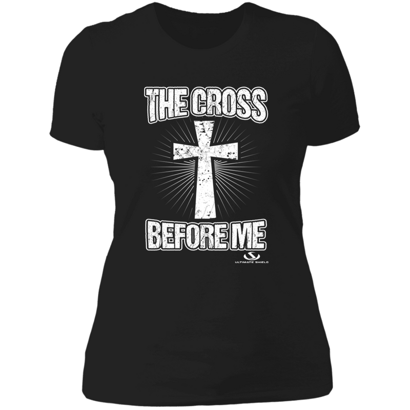 THE CROSS BEFORE ME Ladies' Boyfriend T-Shirt