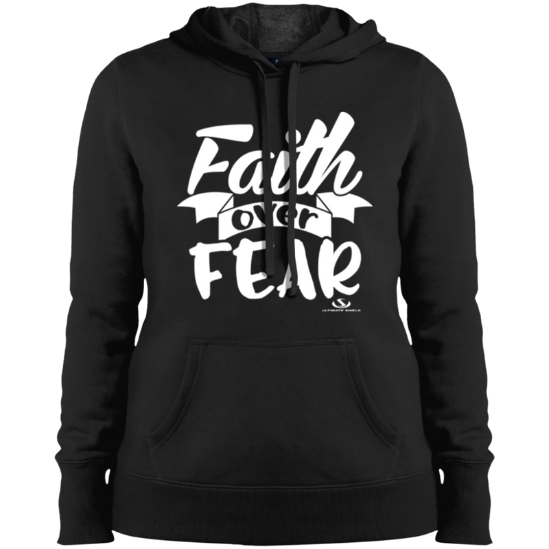 FAITH OVER FEAR Ladies' Pullover Hooded Sweatshirt