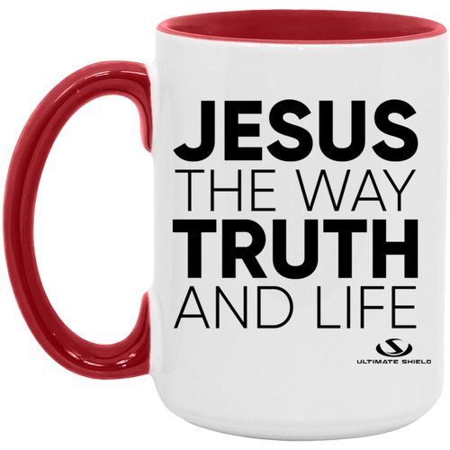 JESUS THE WAY OF TRUTH 15oz. Accent Mug