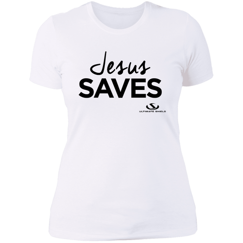 JESUS SAVES Ladies' Boyfriend T-Shirt