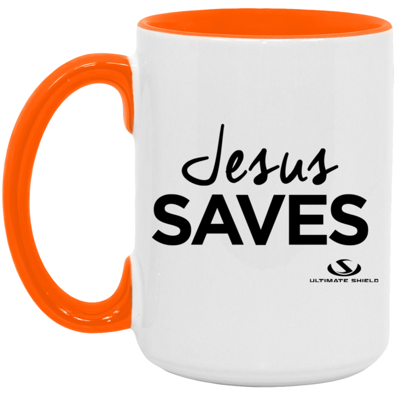 JESUS SAVES 15oz. Accent Mug