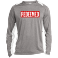 REDEEMED Long Sleeve Heather Colorblock Performance Tee