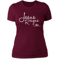 JESUS REIGNS  Ladies' Boyfriend T-Shirt