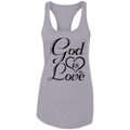 GOD IS LOVE  Ladies Ideal Racerback Tank