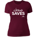 JESUS SAVES  Ladies' Boyfriend T-Shirt