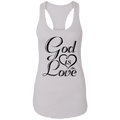 GOD IS LOVE  Ladies Ideal Racerback Tank