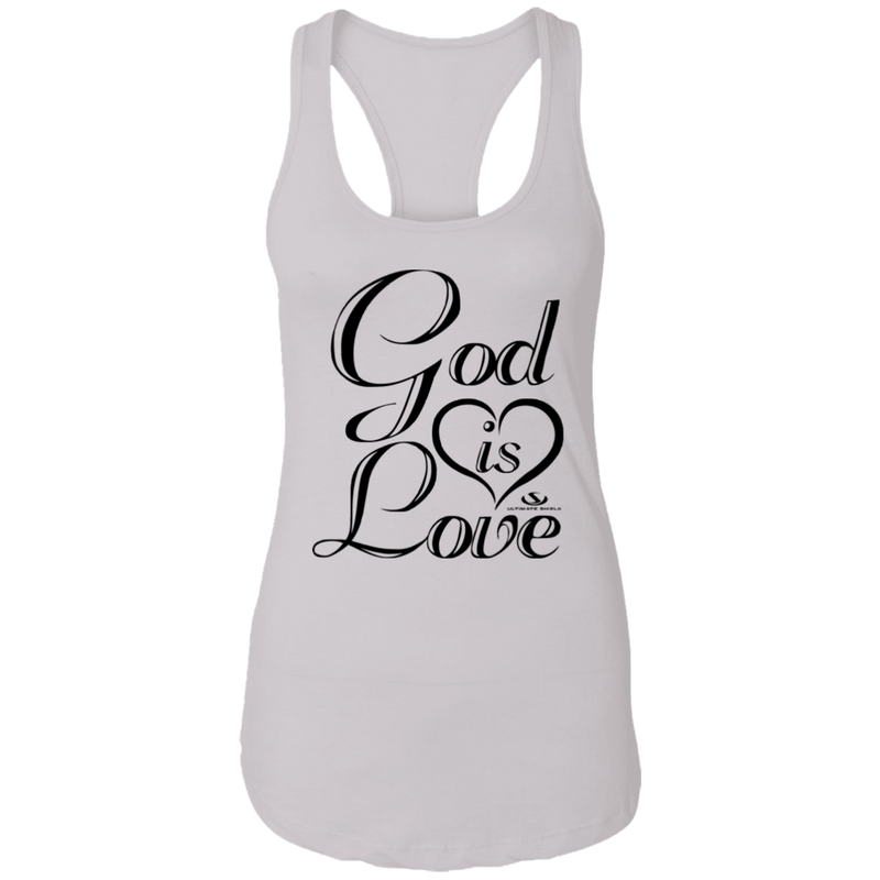 GOD IS LOVE  Ladies Ideal Racerback Tank