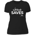 JESUS SAVES  Ladies' Boyfriend T-Shirt