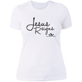 JESUS REIGNS Ladies' Boyfriend T-Shirt