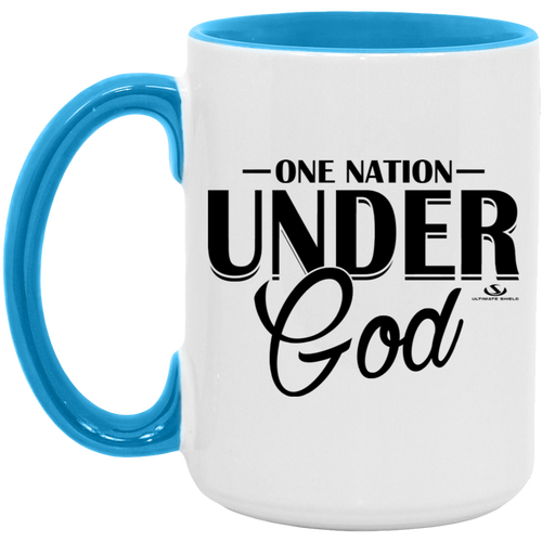 ONE NATION UNDER GOD 15oz. Accent Mug