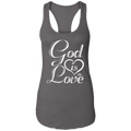 GOD IS LOVE  Ladies Ideal Racerback Tank