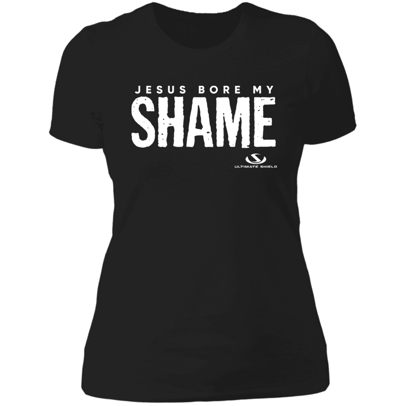 JESUS BORE MY SHAME Ladies' Boyfriend T-Shirt