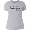JESUS LOVES YOU Ladies' Boyfriend T-Shirt