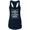 I AM FEARFULLY AND WONDERFULLY MADE  Ladies Ideal Racerback Tank