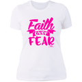 FAITH OVER FEAR Ladies' Boyfriend T-Shirt