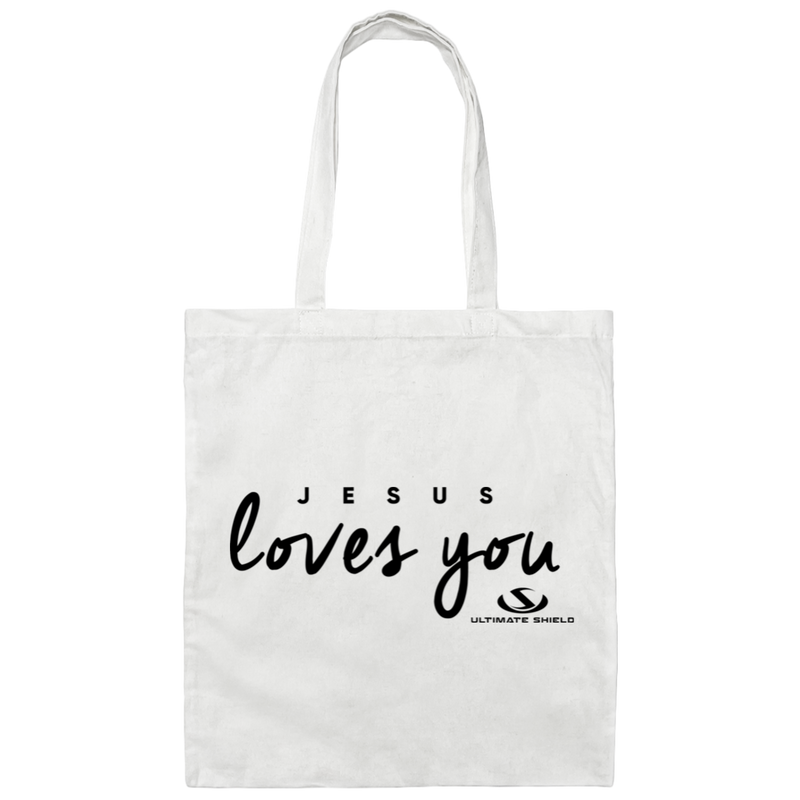 JESUS LOVES YOU Canvas Tote Bag